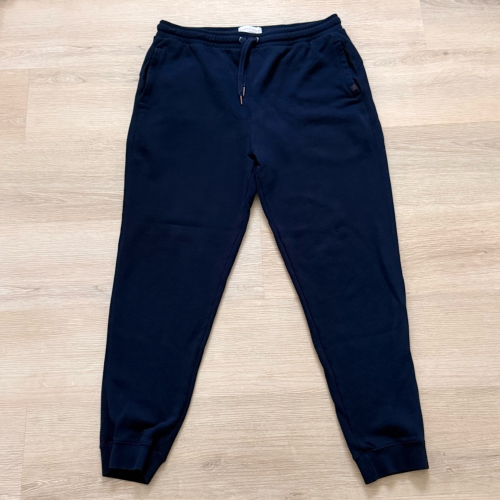 Derek Rose Dark Blue Navy Men’s Cotton Joggers Size L